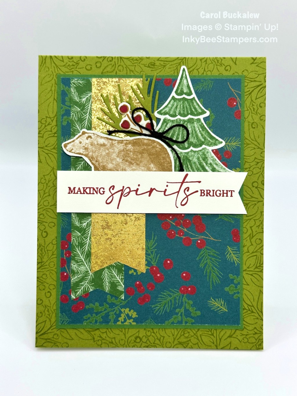 Stampin’ Up! A Walk in the Forest Holiday Card
