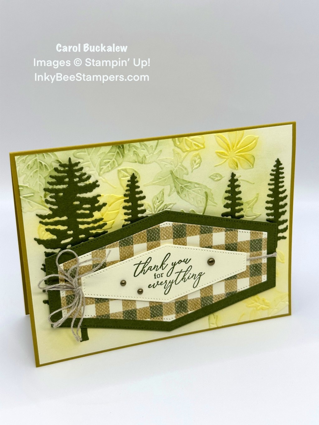 Stampin’ Up! Forever Forest Thank You&nbsp;Card