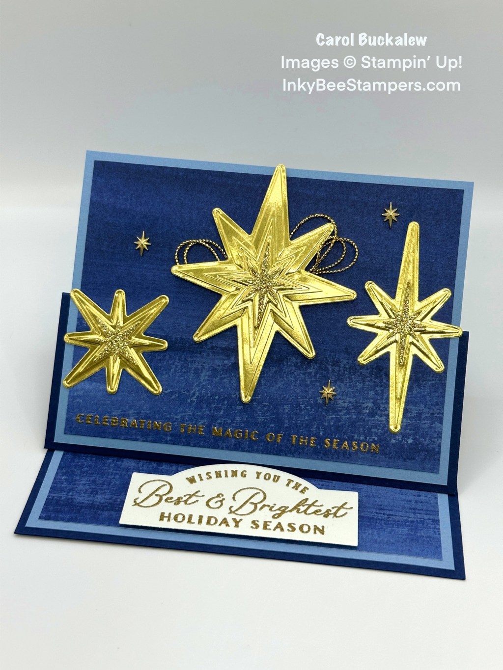 Stampin’ Up! Stars at Night Easel Christmas Card