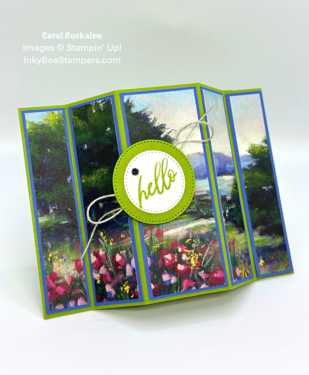 Stampin’ Up! Meandering Meadows Bay Window&nbsp;Card