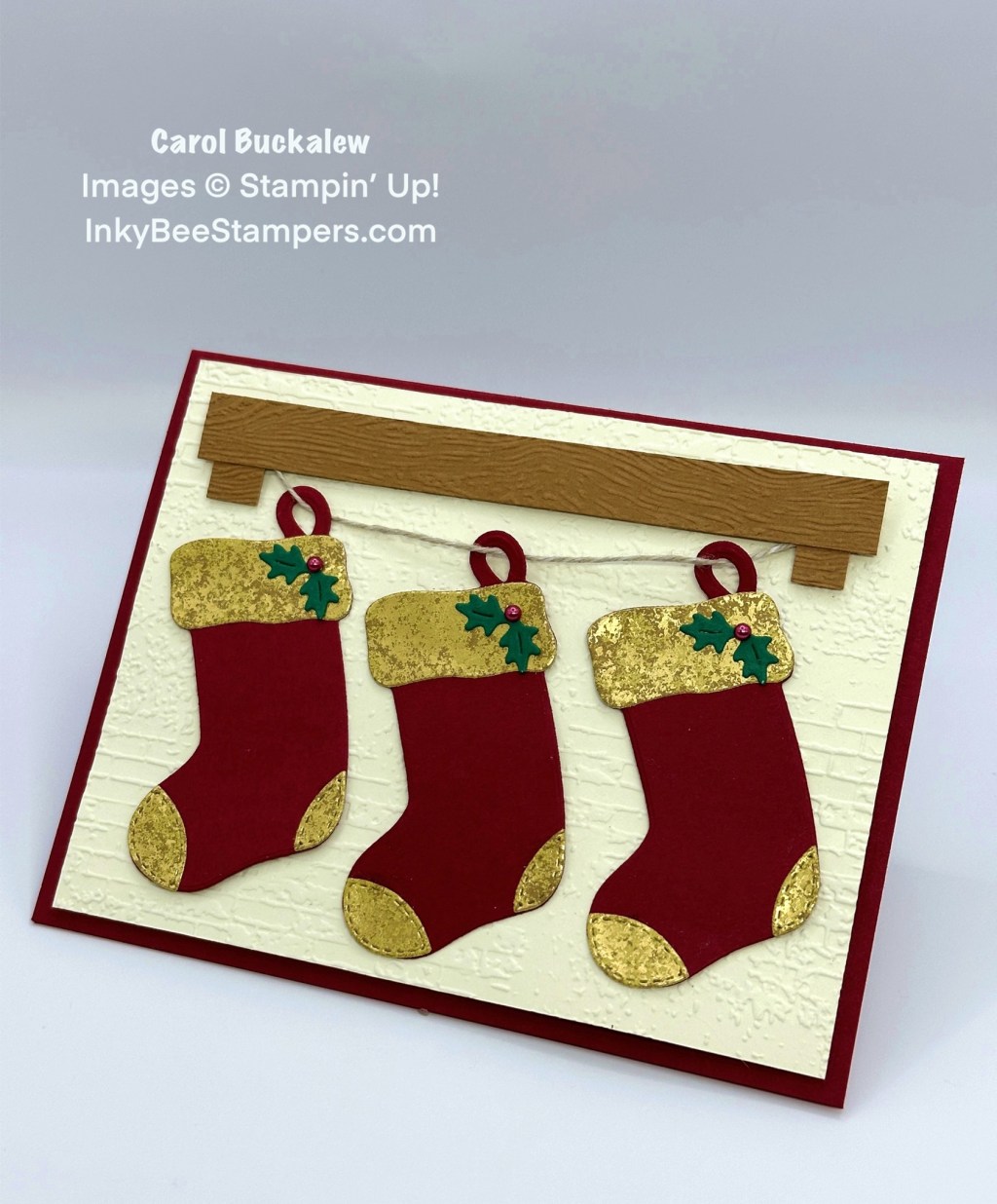 Stampin’ Up! Sending Cheer Christmas Stockings Card