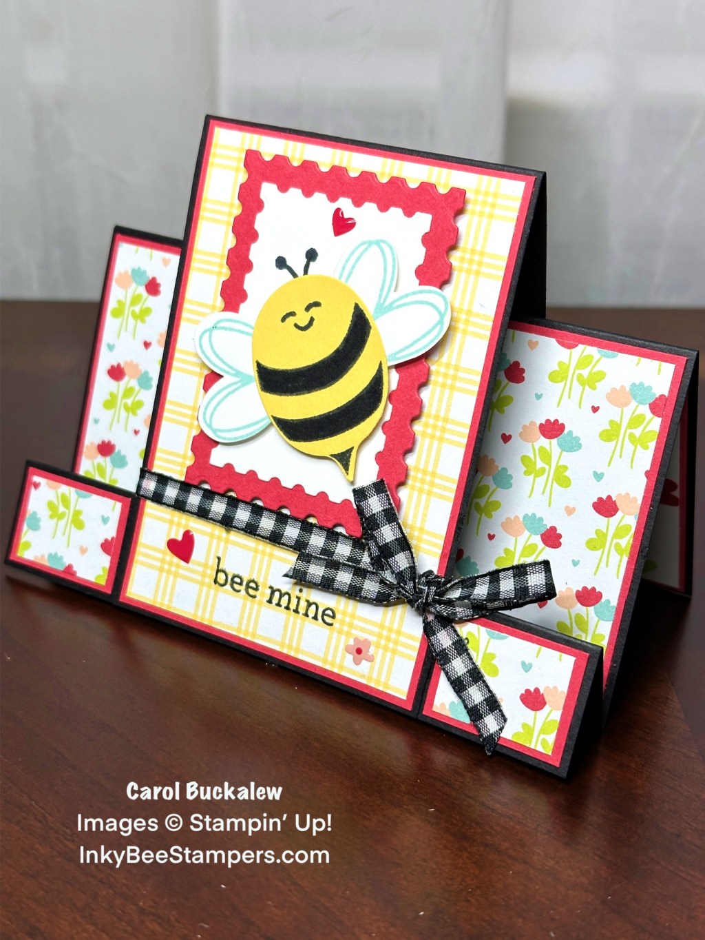 Stampin’ Up! – Sneak Peek! Bee My Valentine Easy Center Step Card
