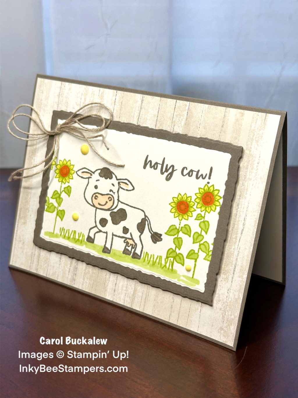 Stampin’ Up! Cutest Cows Congratulations Card – Sneak Peek!