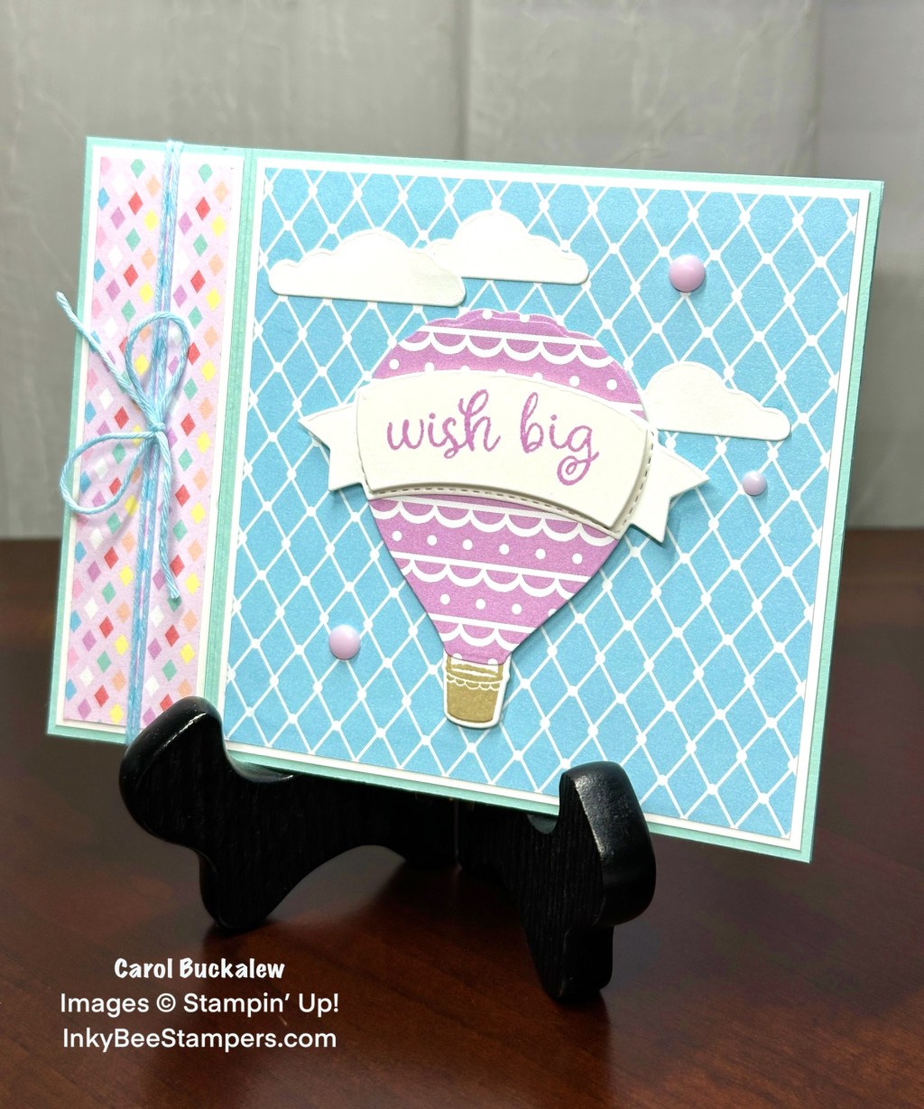 Stampin’ Up! Sneak Peek – Hot Air Balloon Book Fold Birthday Card