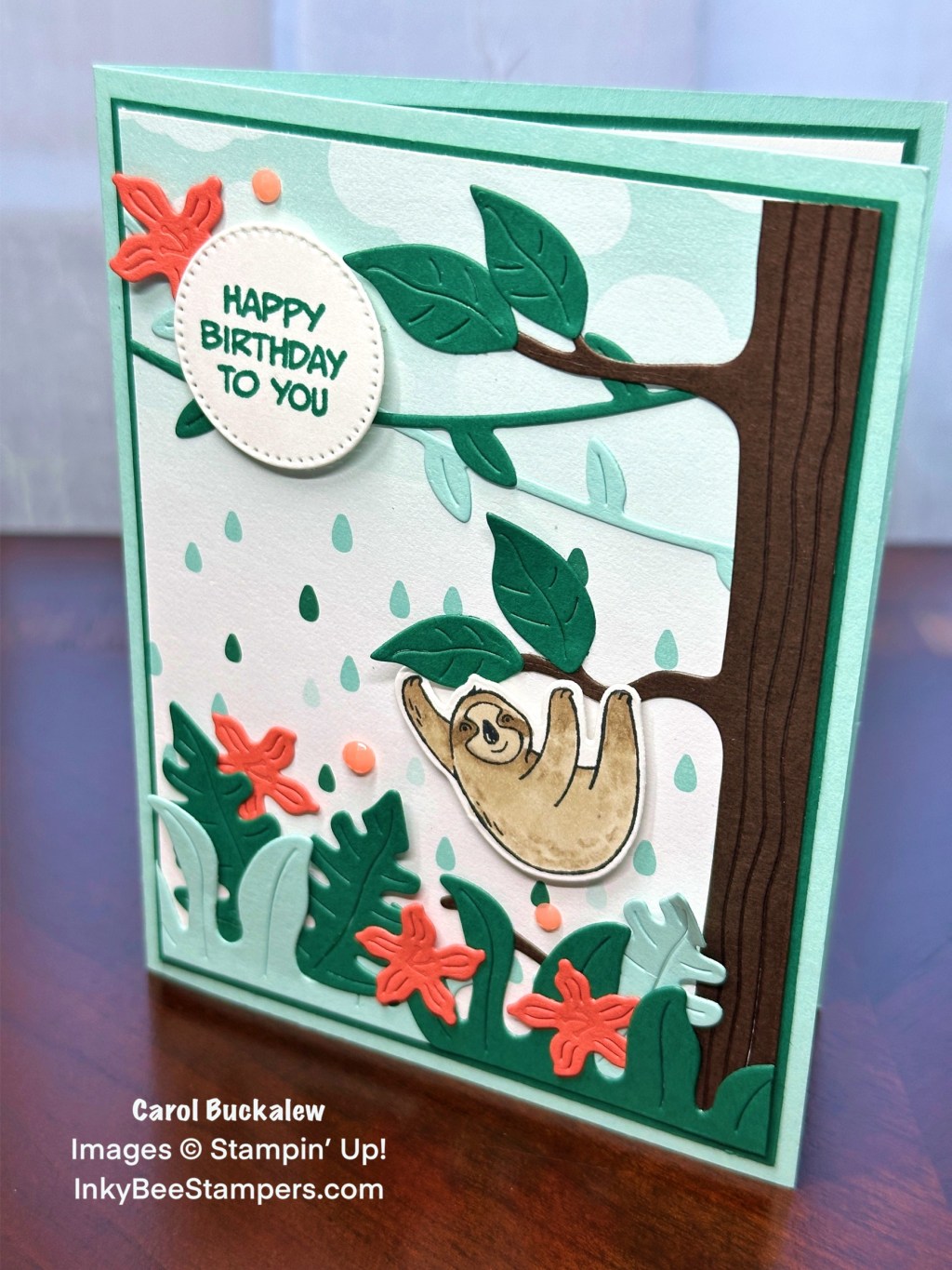 Stampin’ Up! Jungle Pals Children’s Birthday Card – A Sneak Peek at Upcoming Sale-A-Bration Items!
