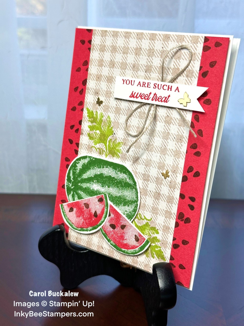Stampin’ Up! Watercolor Melon Wish You Were Here Card – Sneak&nbsp;Peek!