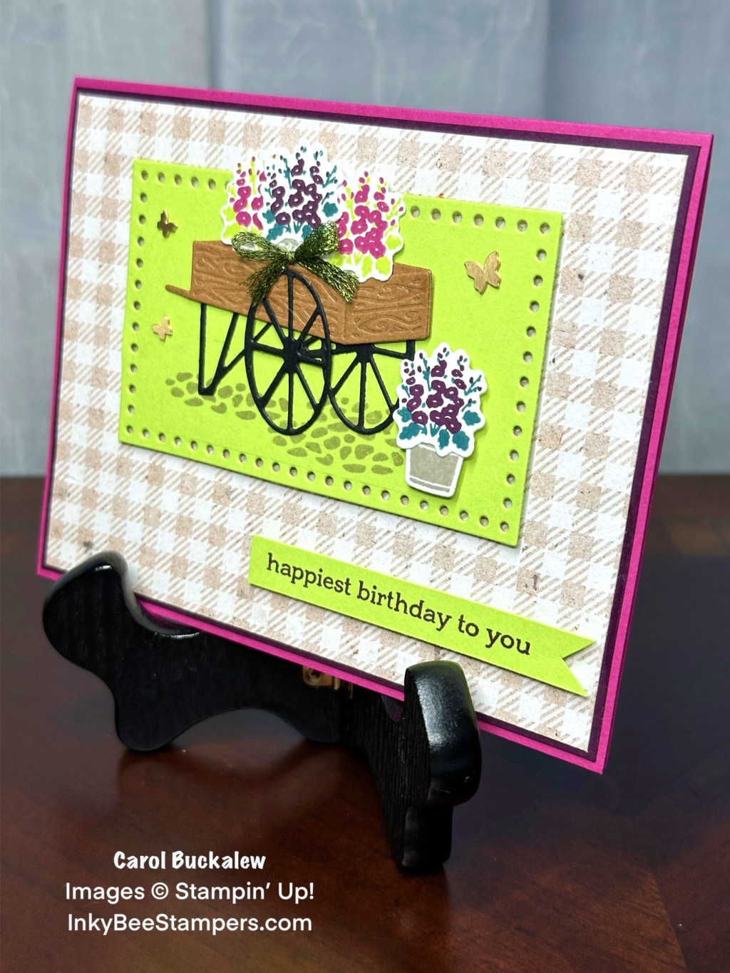 Stampin’ Up! Birthday Card Using the Flower Cart Bundle