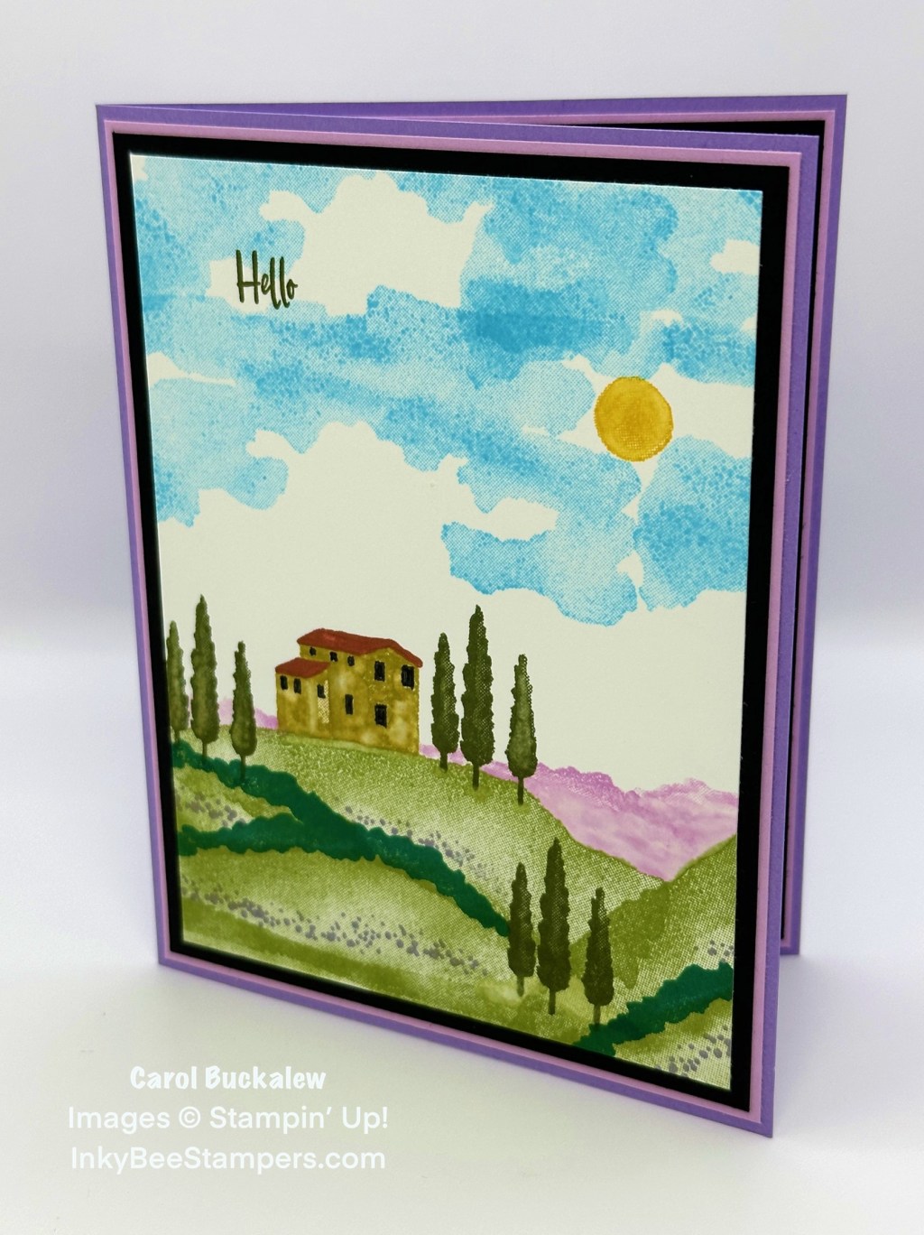 Stampin’ Up! Hills of Tuscany Thank You Card