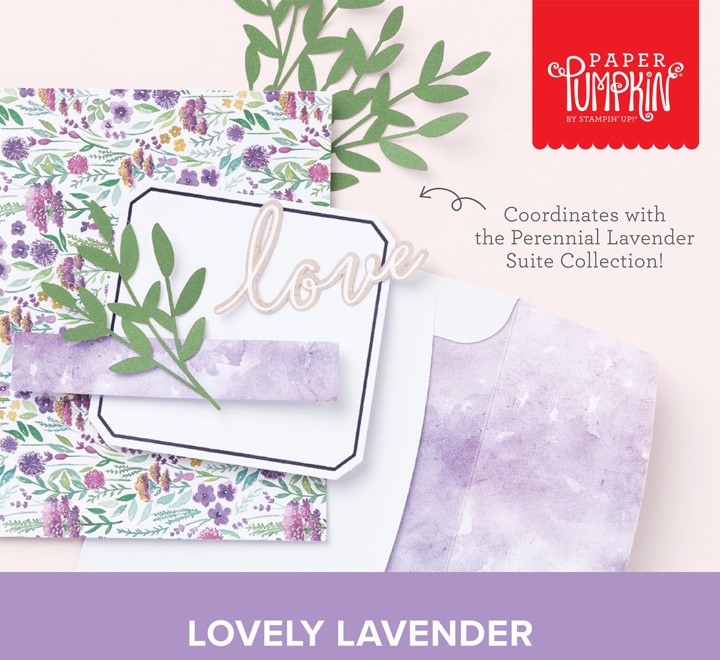 Stampin’ Up! Lovely Lavender – January Paper Pumpkin