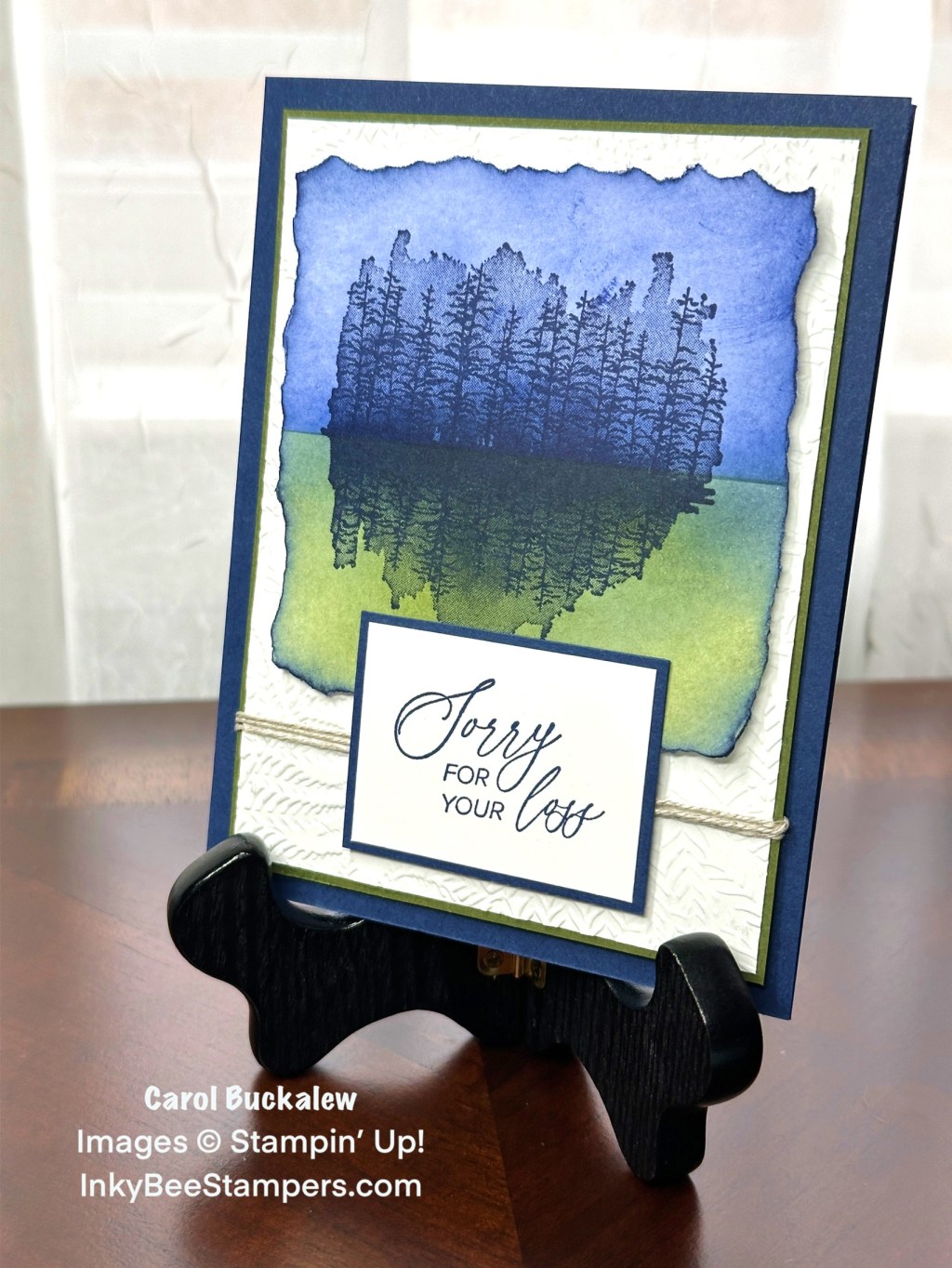 Stampin’ Up! Quiet Reflection Sympathy Card