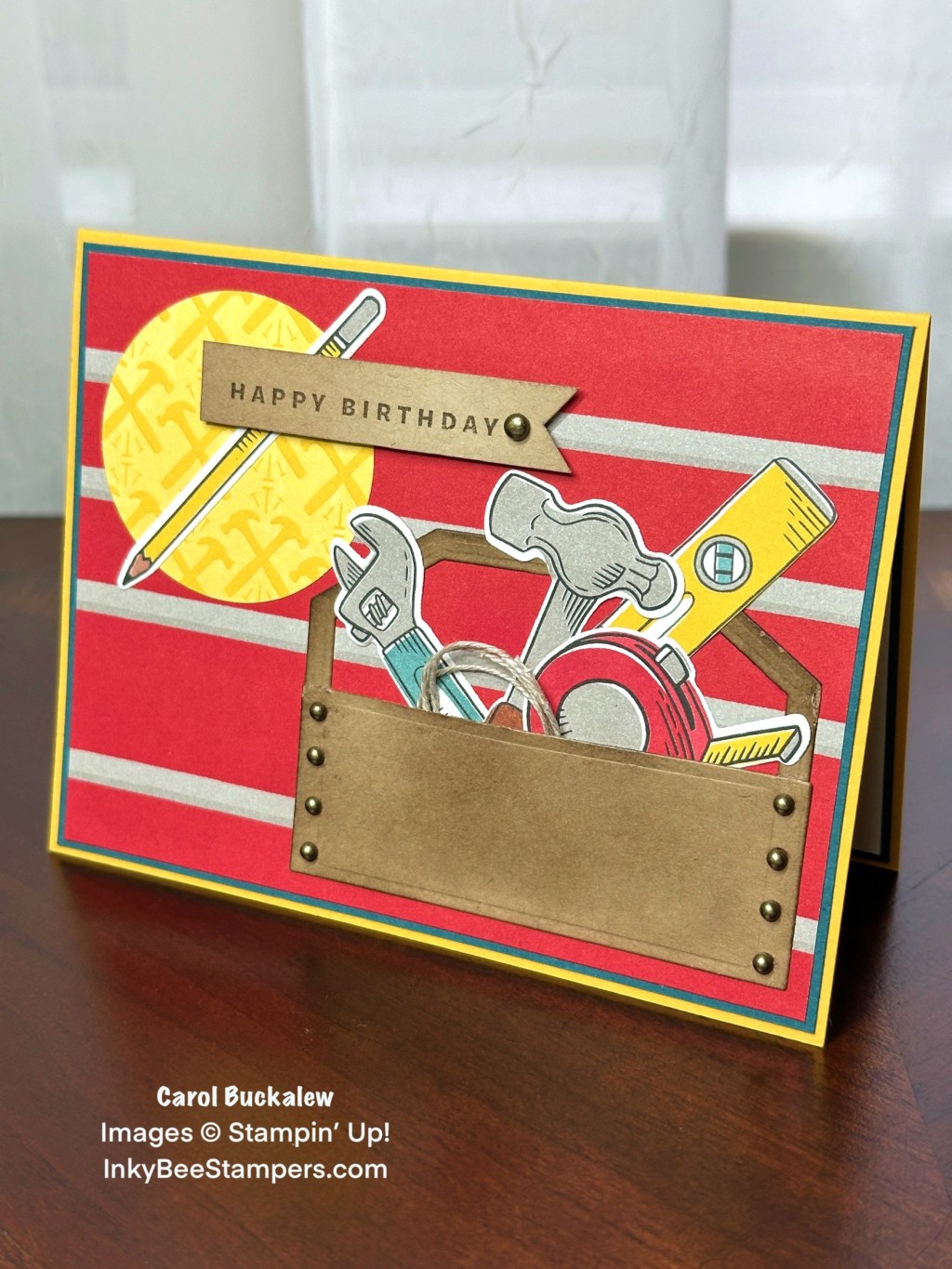Stampin’ Up! Trusty Tools Masculine Birthday&nbsp;Card