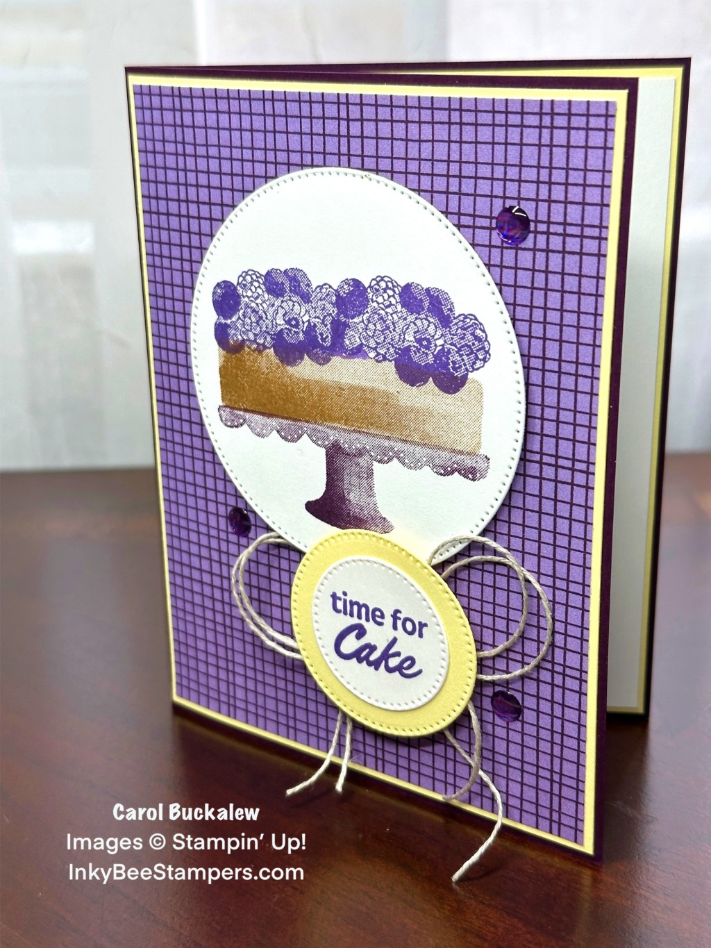 Stampin’ Up! Cake Fancy Birthday&nbsp;Card