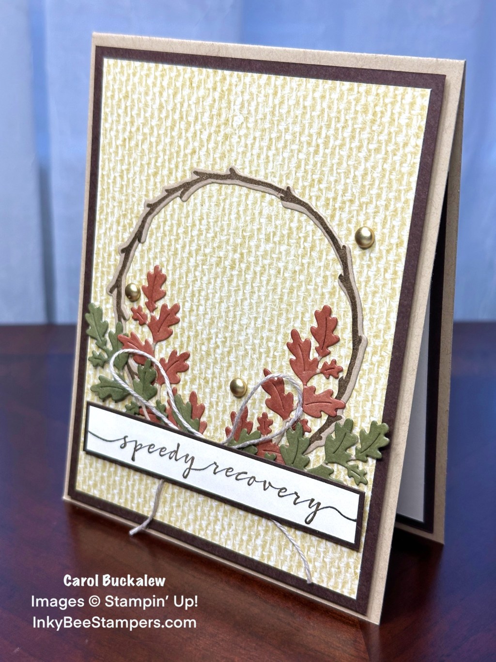 Stampin’ Up! Encircled in Nature Get Well&nbsp;Card