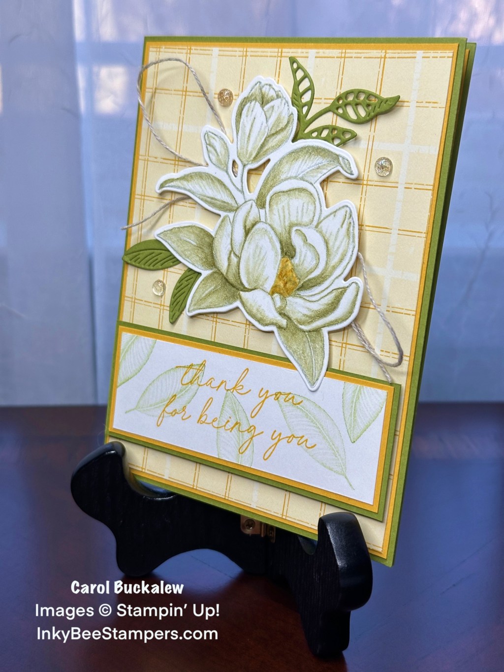 Stampin’ Up! Magnolia Mood Thank You for Being You&nbsp;Card
