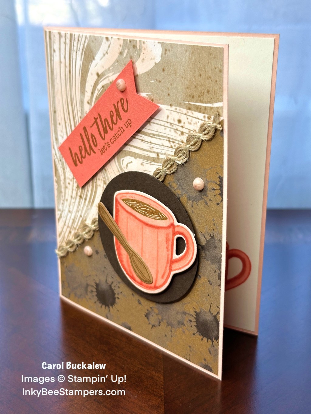 Stampin’ Up! Latte Love Let’s Catch Up Card