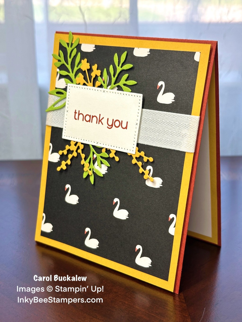 Stampin’ Up! Timeless Arrangements Thank You&nbsp;Card