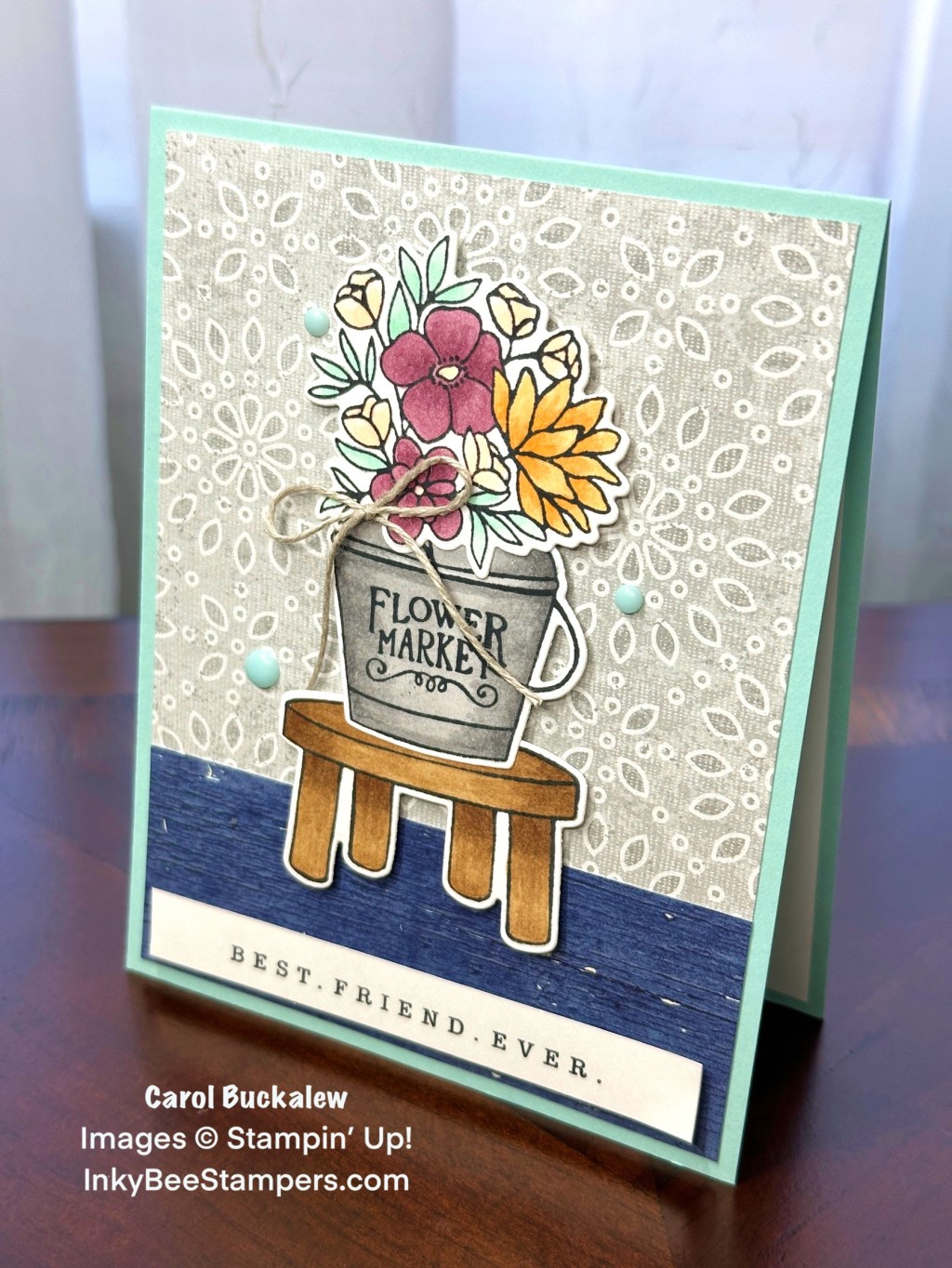 Stampin’ Up! Sneak Peek – Country Flowers Friendship&nbsp;Card