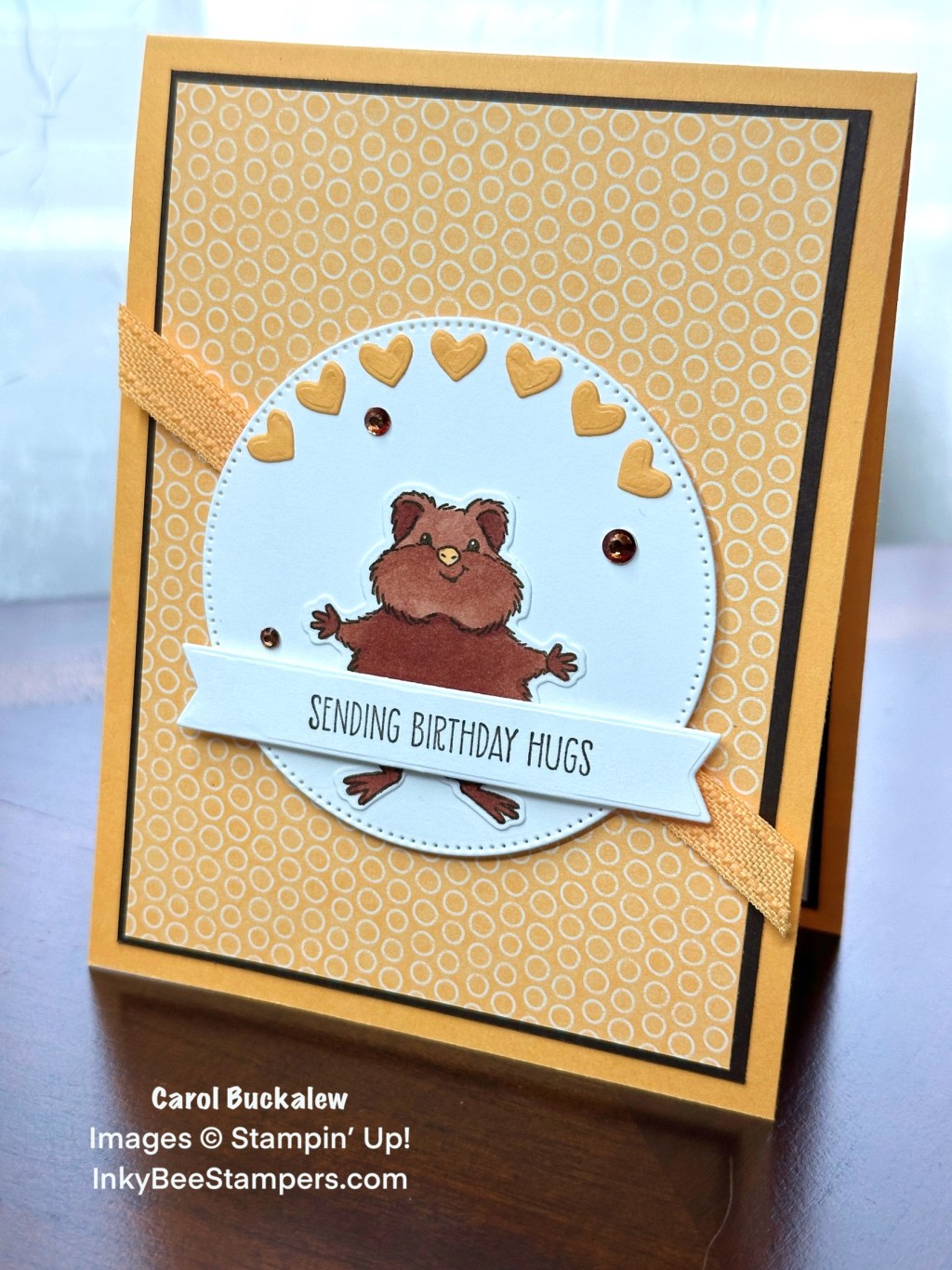 Stampin’ Up! Sneak Peek – Hearts & Hugs Birthday&nbsp;Card