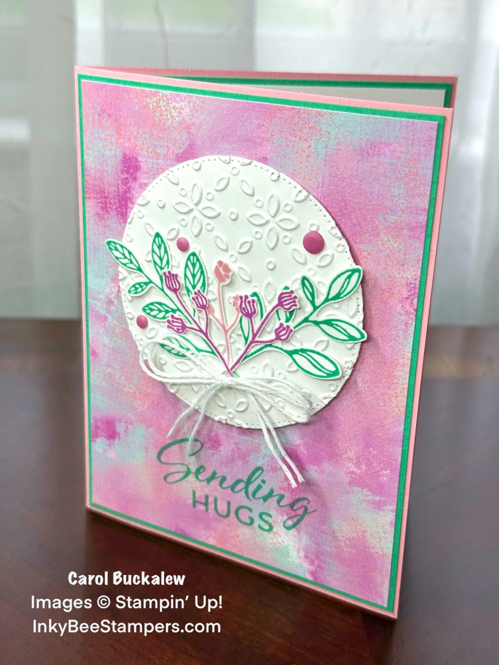 Stampin’ Up! Layering Leaves Sending Hugs&nbsp;Card