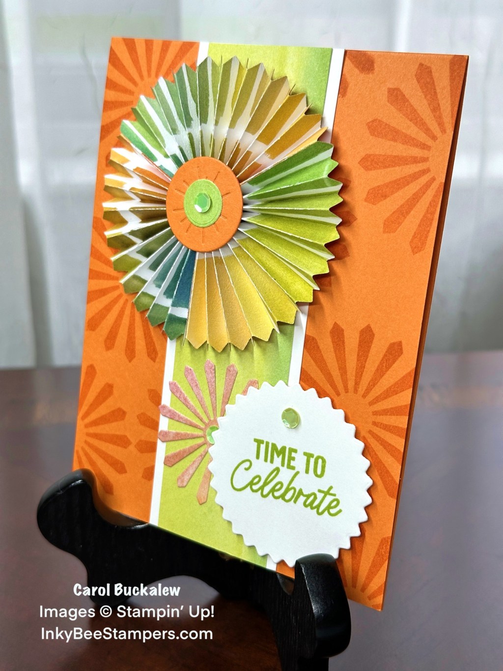 Stampin’ Up! Round We Go Celebration Card