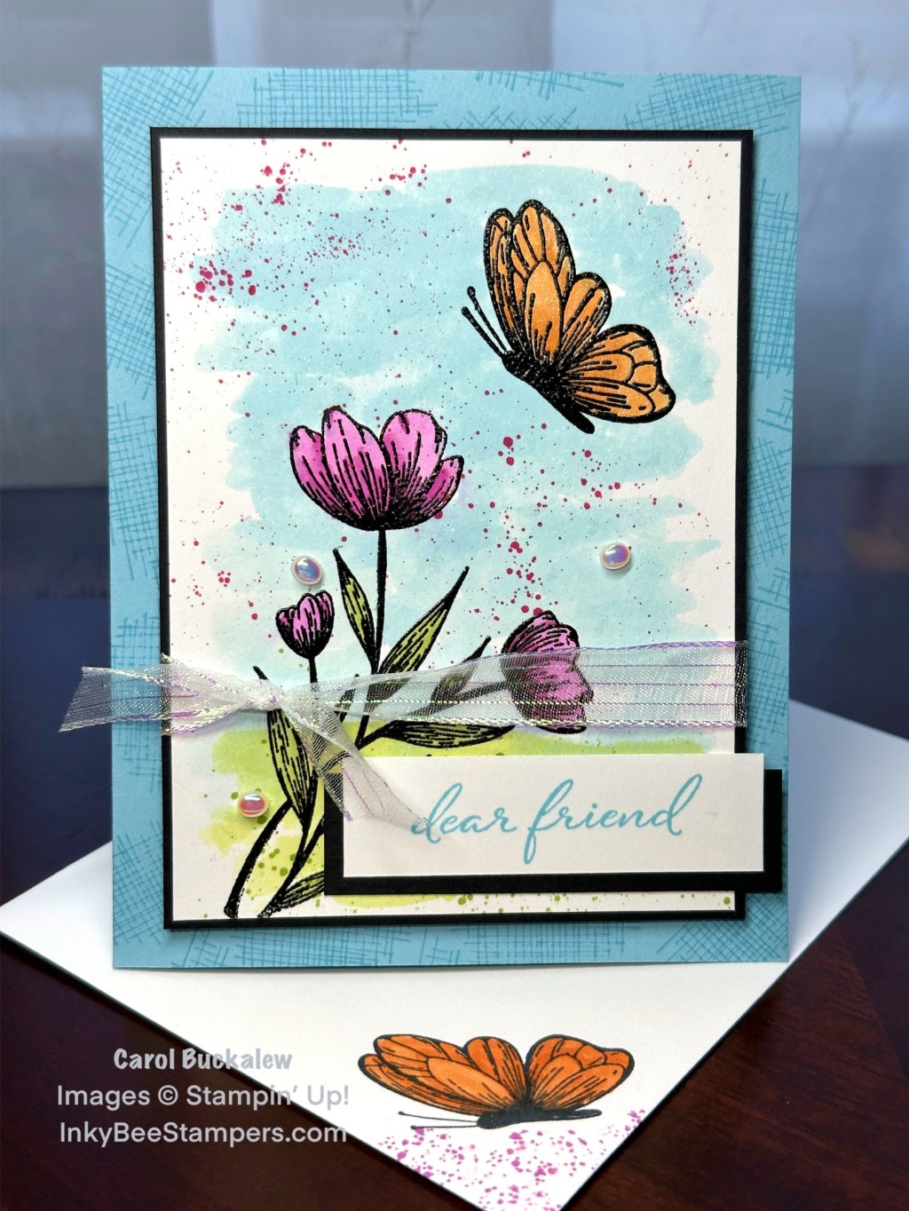 Stampin’ Up! Spotlight on Nature Multi-Media Thank You Card