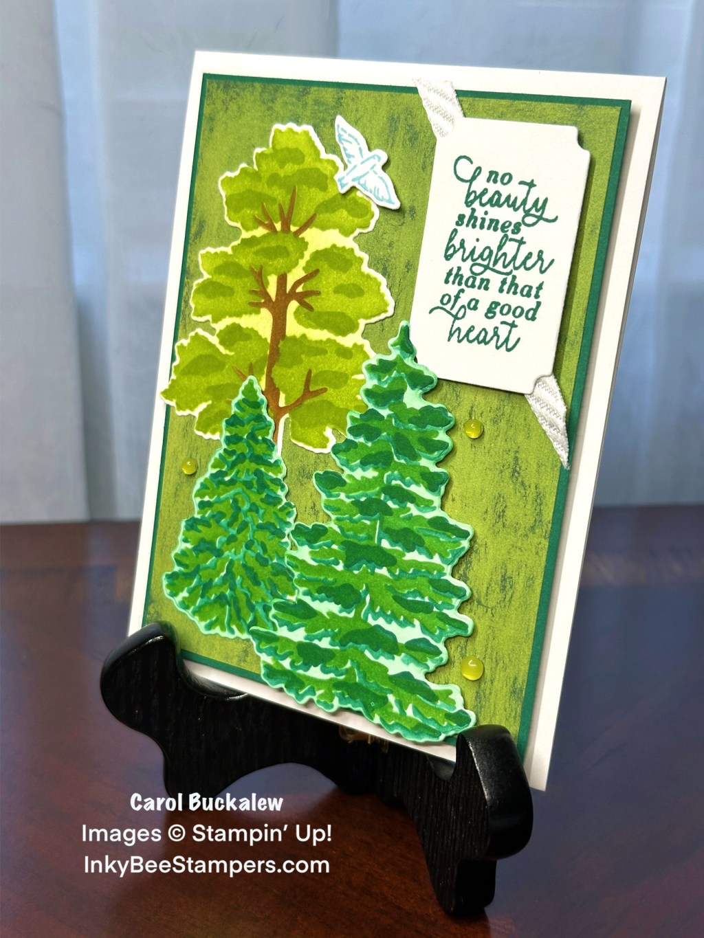 Stampin’ Up! Online Exclusives Sneak Peek – Frosted Forest Thank You&nbsp;Card