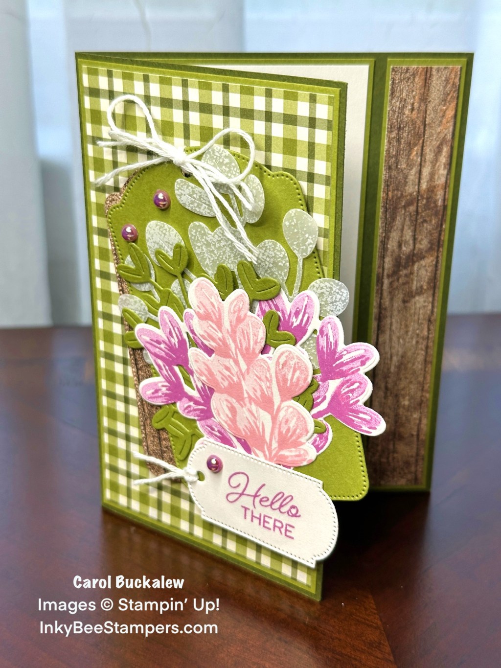 Stampin’ Up! Online Exclusives Sneak Peek! Golden Greenery Note Card