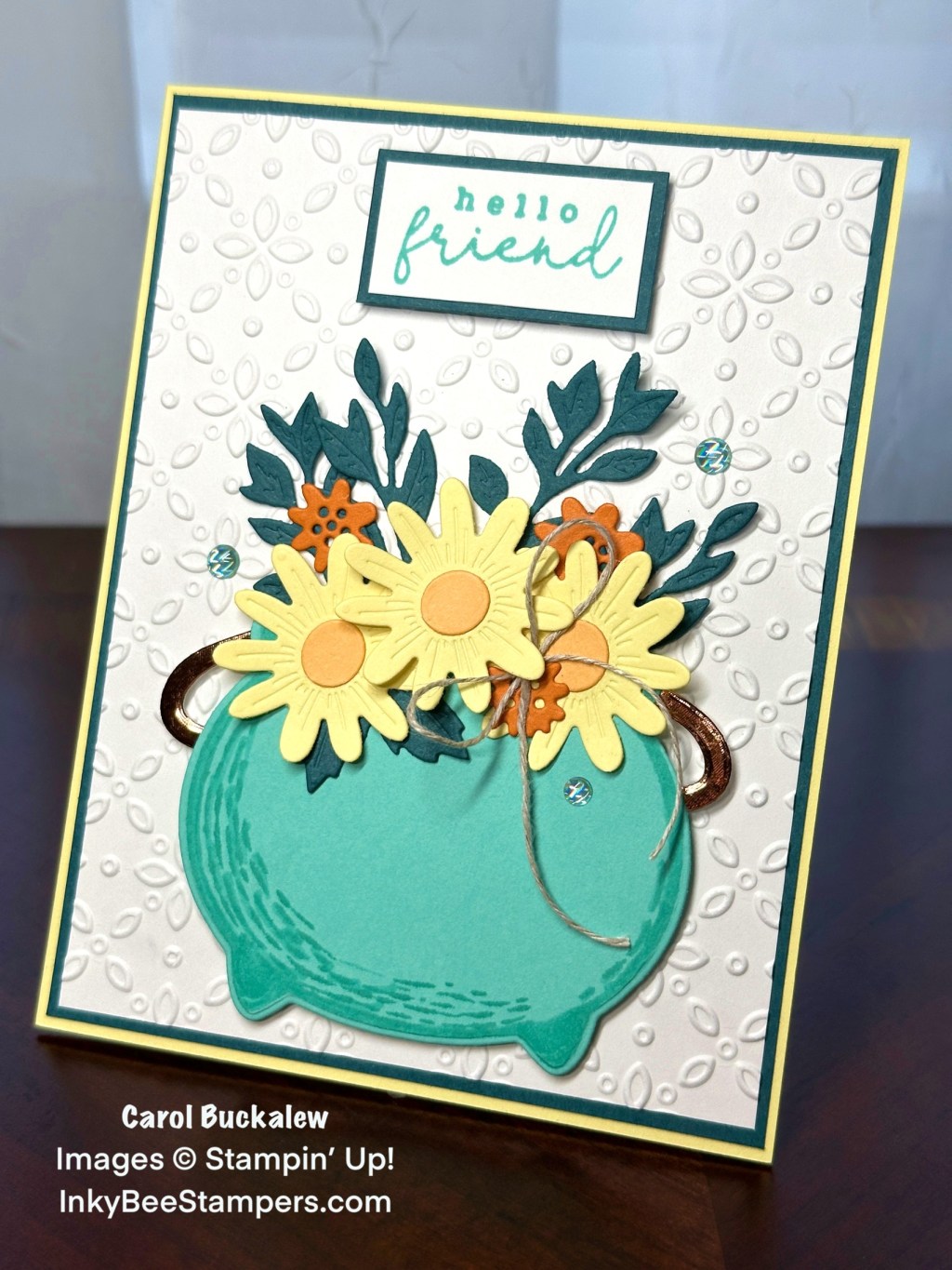 Stampin’ Up! Friendship Card Using the Potions & Spells Bundle&nbsp;(non-Halloween)