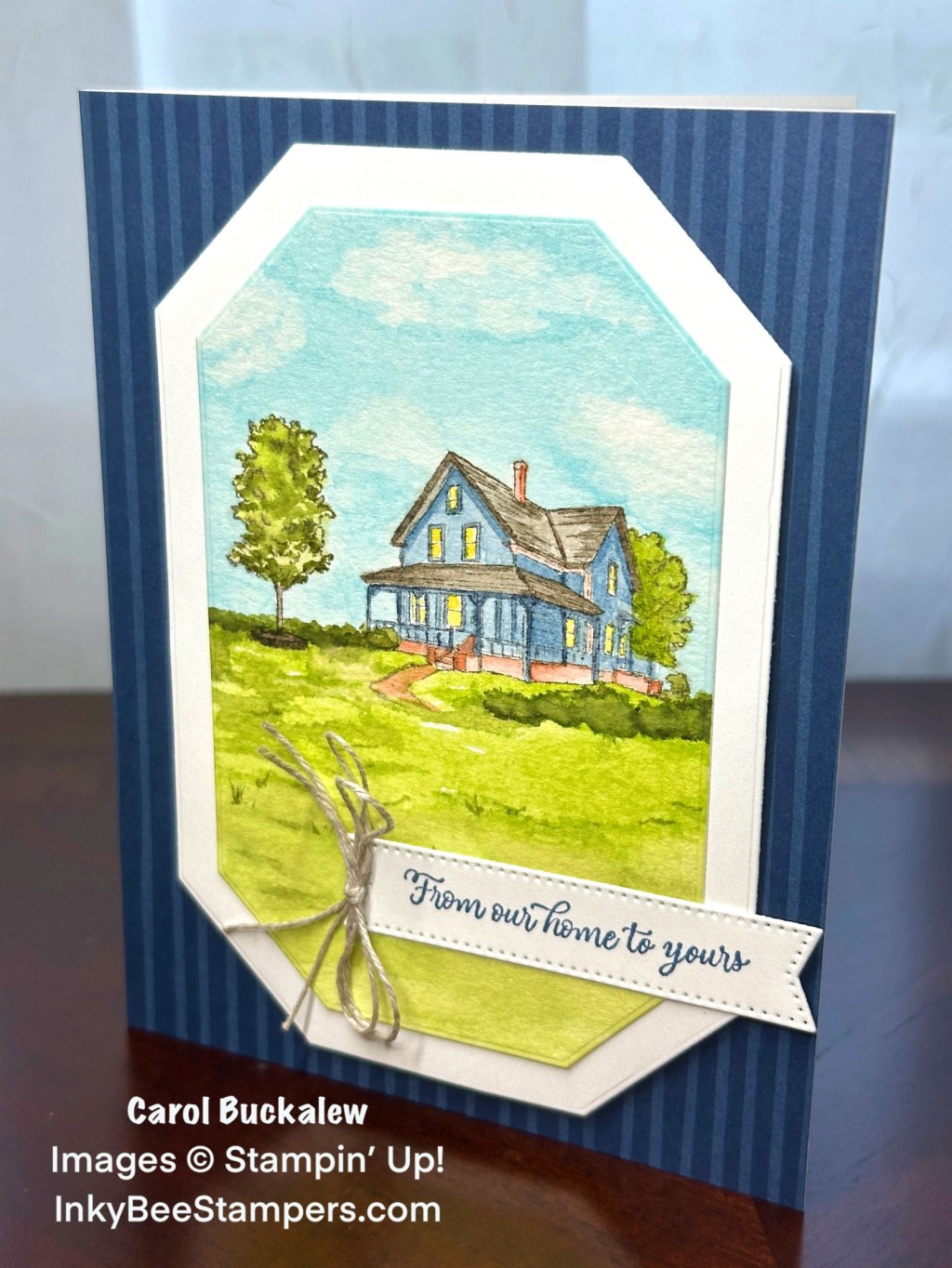 Stampin’ Up! From Our Home Watercolor Thank You&nbsp;Card