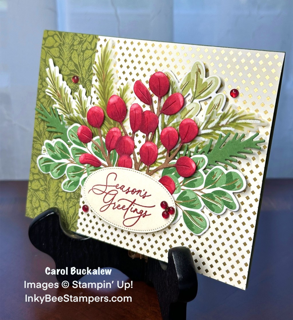 Stampin’ Up! Golden Greenery Season’s Greetings&nbsp;Card