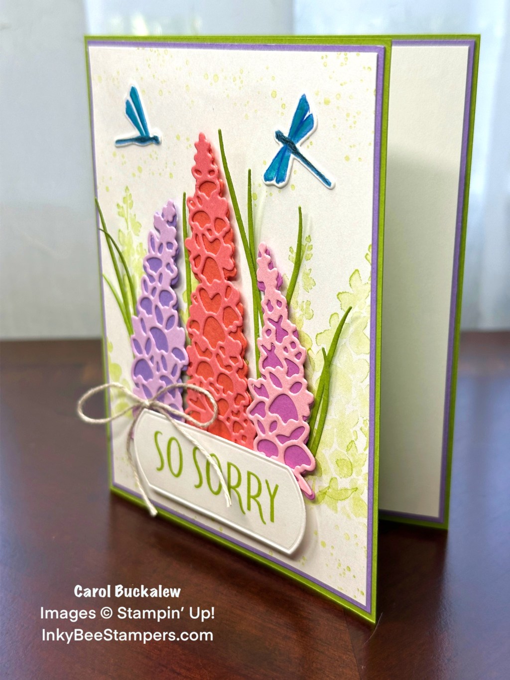 Stampin’ Up! Inspiring Snapdragons Sympathy Card