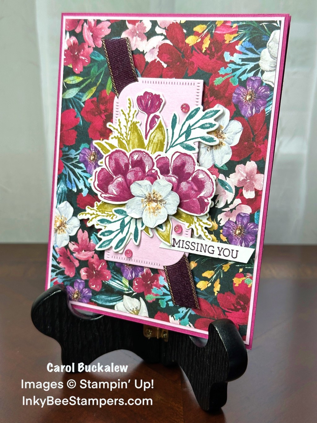 Stampin’ Up! Sneak Peek – Regal Flora Missing You Card