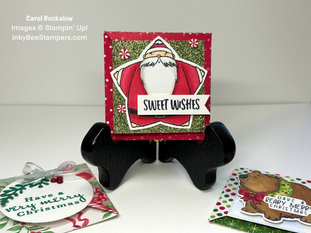 Stampin’ Up! Fun Holiday Corner Bookmarks using the Christmas Friends, Sweetest Star and Sentimental Wishes&nbsp;Bundles