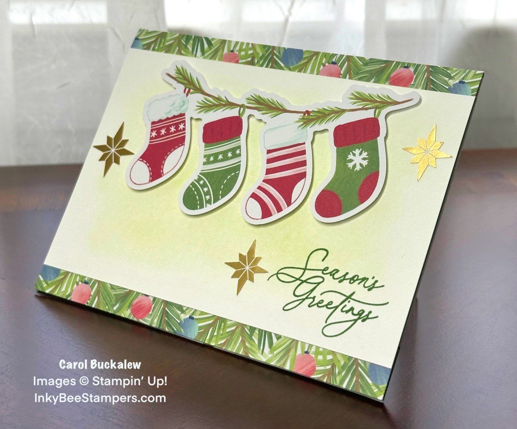 Stampin’ Up! Sneak Peek – A Little Bit Festive Holiday&nbsp;Card