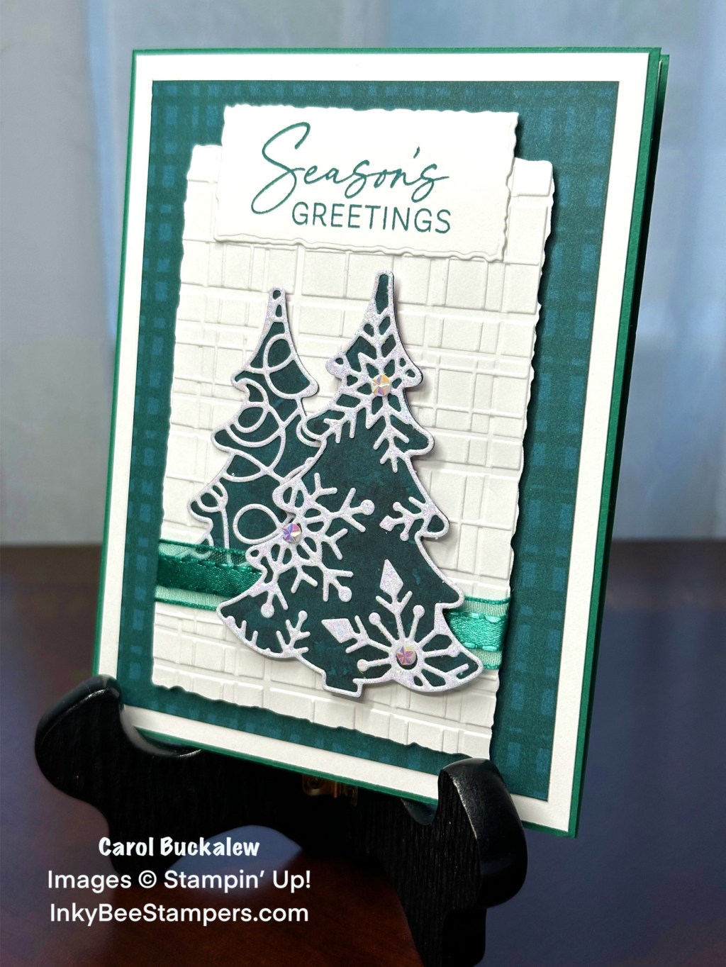 Stampin’ Up! Decorative Trees Holiday&nbsp;Card