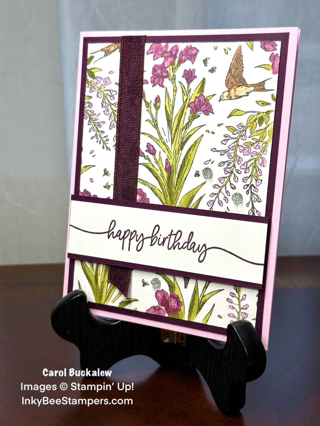 Stampin’ Up! Sneak Peek – Among the Swallows Birthday Card