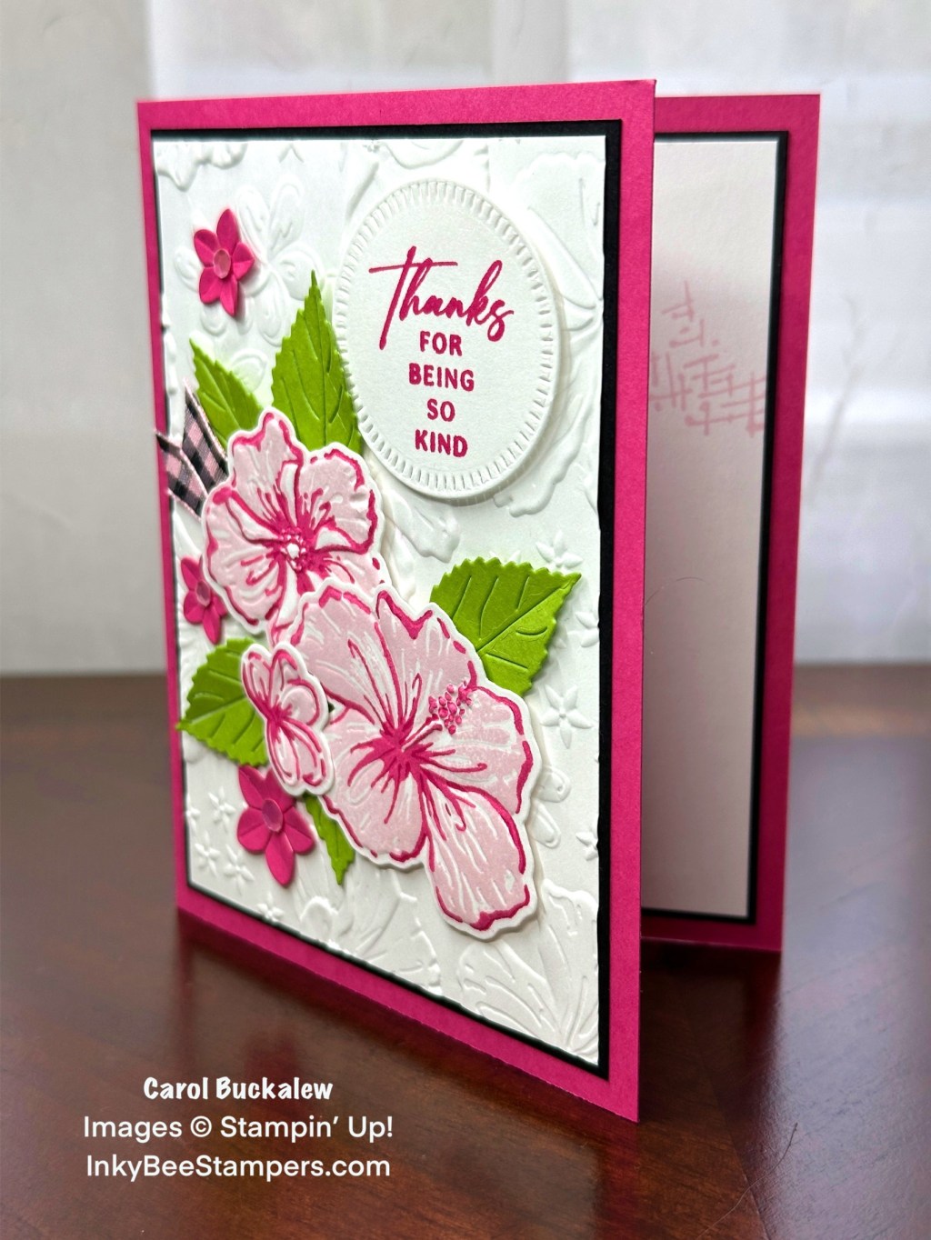 Stampin’ Up! Sneak Peek – Happy Hibiscus Thank You Card