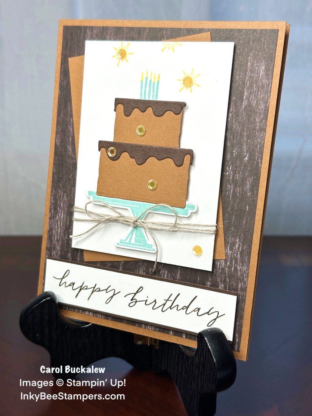 Stampin’ Up! Cake Celebrations Masculine Birthday&nbsp;Card