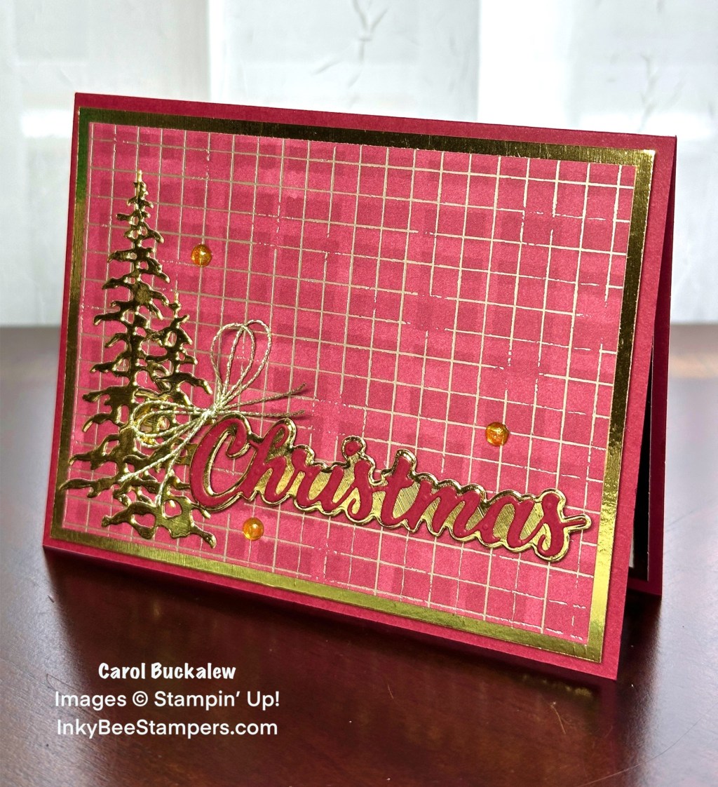 Stampin’ Up! Peaceful Evergreens Christmas Card
