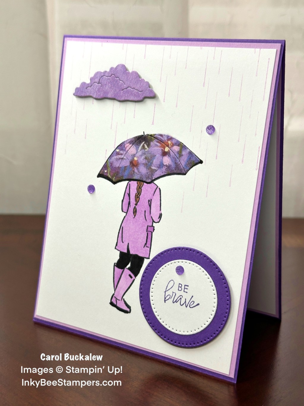 Stampin’ Up! Umbrella Days Encouragement Card