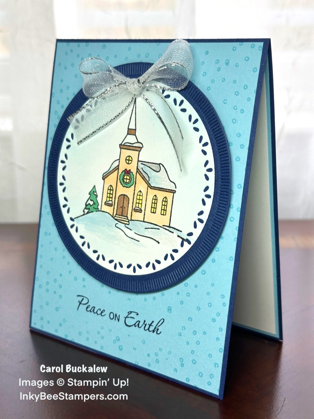 Stampin’ Up! Yuletide Village Peace on Earth Holiday Card