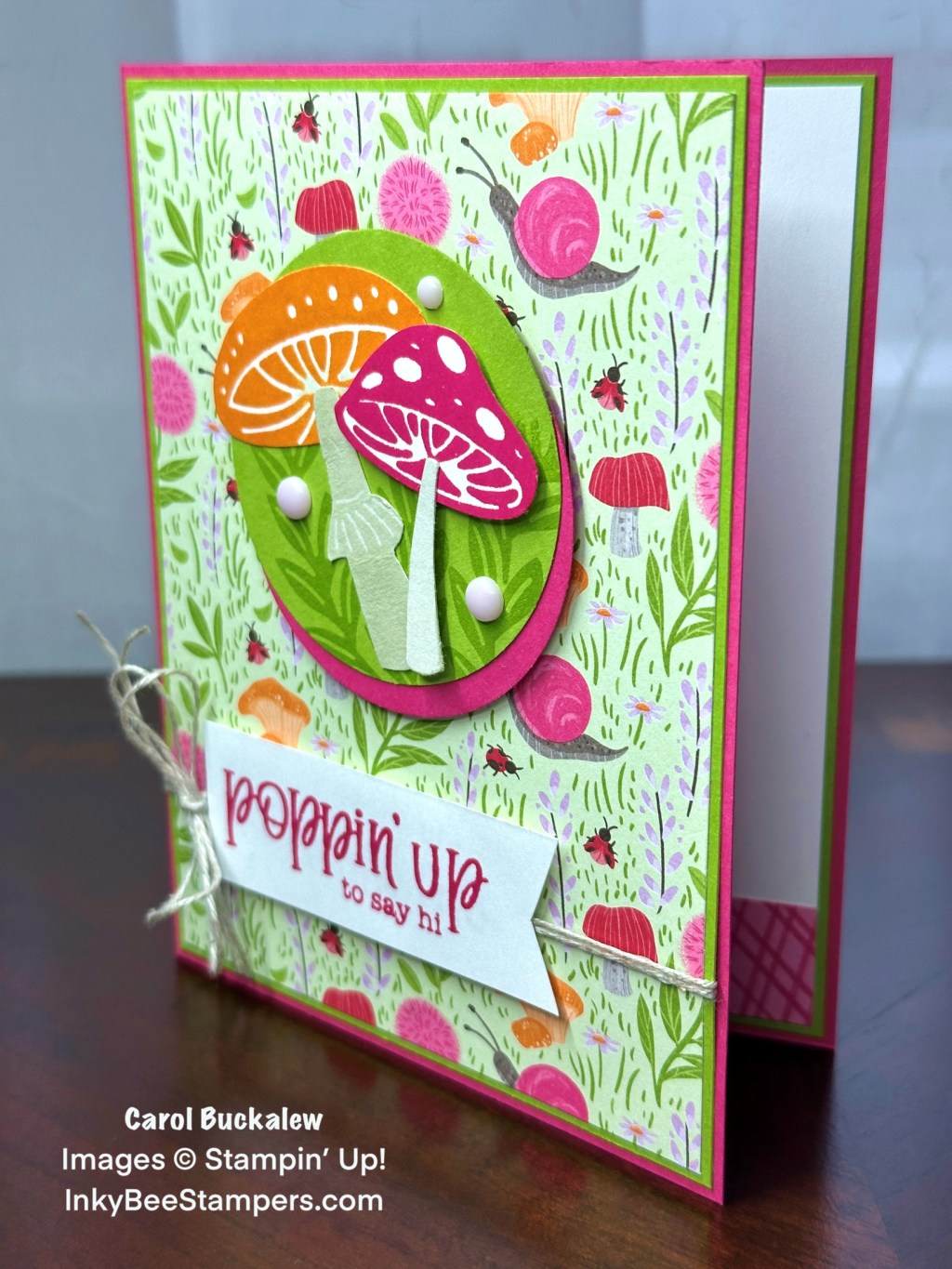 Stampin’ Up! Sneak Peek – Terrific Toadstools Note Card
